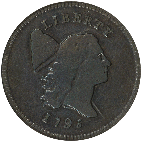 Obverse of 1795
Half Cent, NGC F Details